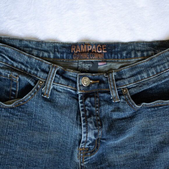 RAMPAGE Denim Jeans Low Rise Bootcut Size 11 - Picture 3 of 6